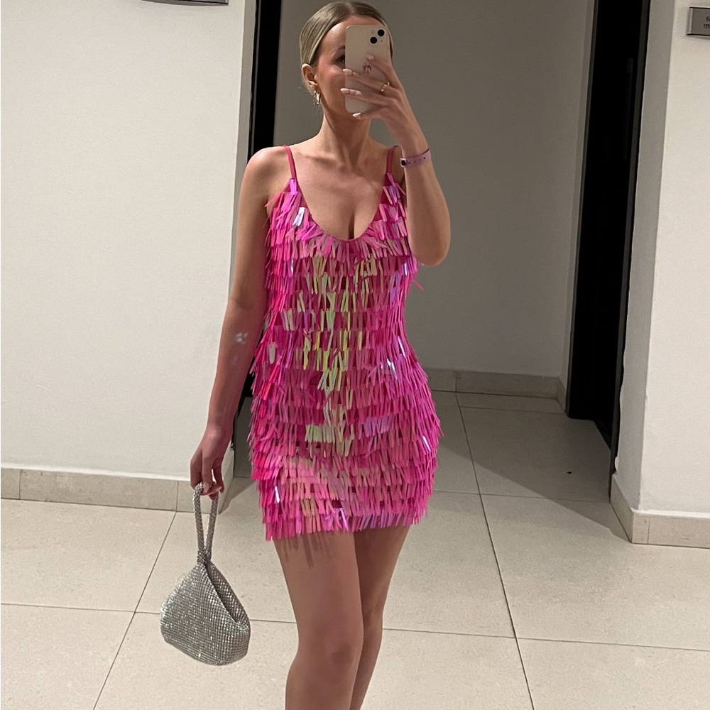 White Fox Boutique Pink Mini Dress